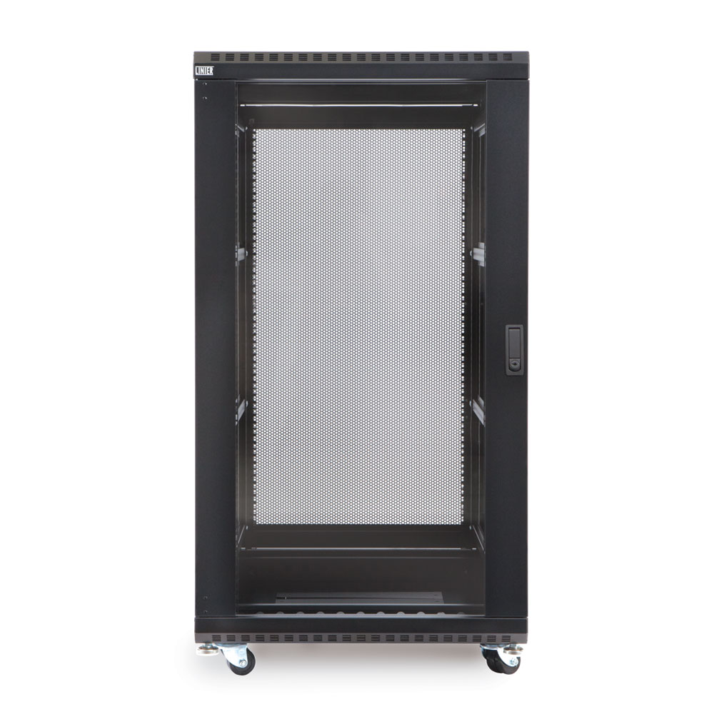 3100-3-001-22  – 22U 36″ Usable Depth LINIER® Server Rack Cabinet – Glass/Vented Doors Image