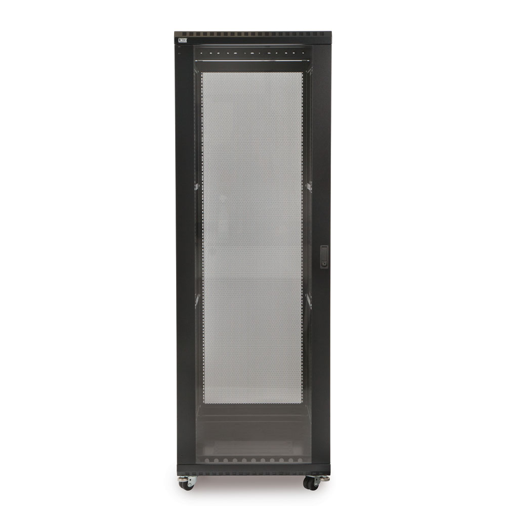 3103-3-024-37  – 37U 24″ Usable Depth LINIER® Server Rack Cabinet – Glass/Glass Door Image