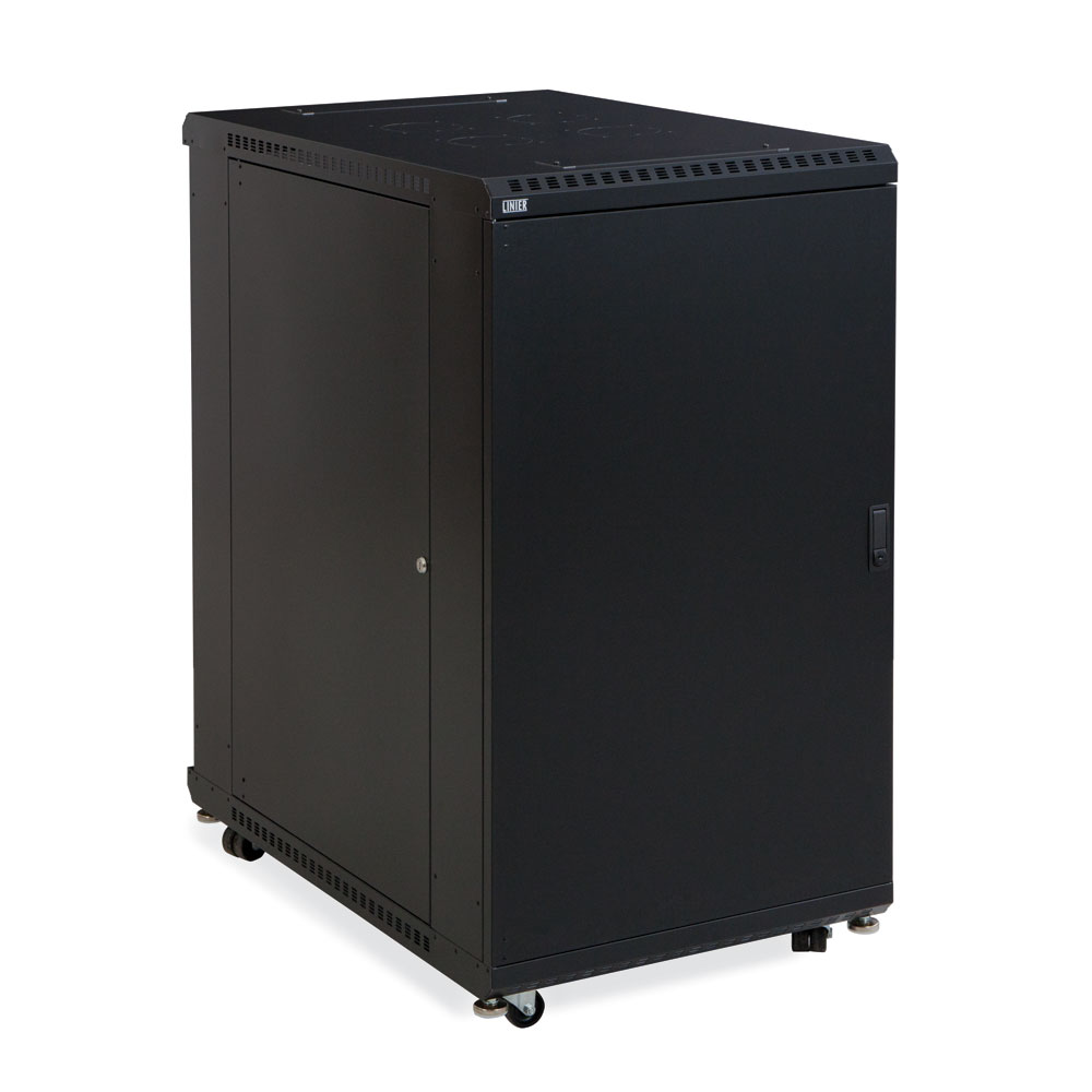 3108-3-001-22  – 22U 36″ Usable Depth LINIER® Server Rack Cabinet – Solid/Solid Doors Image