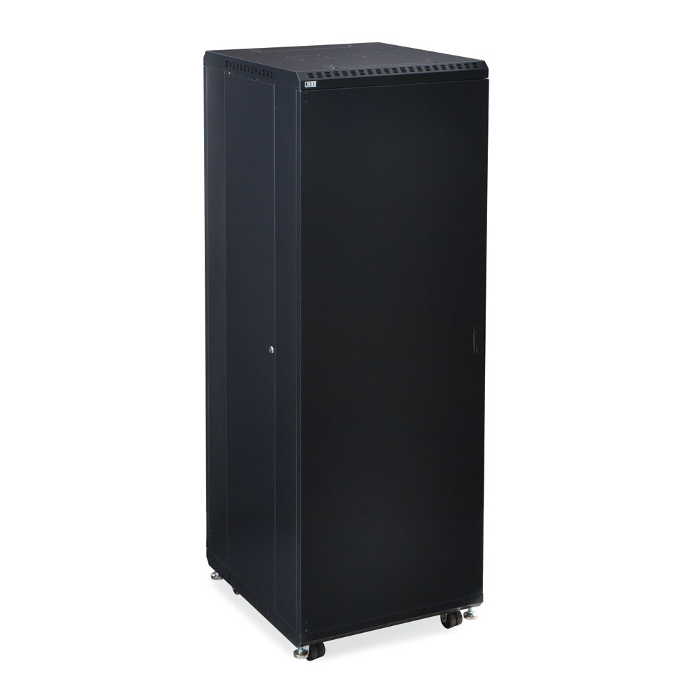 3108-3-024-37  – 37U 24″ Usable Depth LINIER® Server Rack Cabinet – Solid/Solid Doors Image