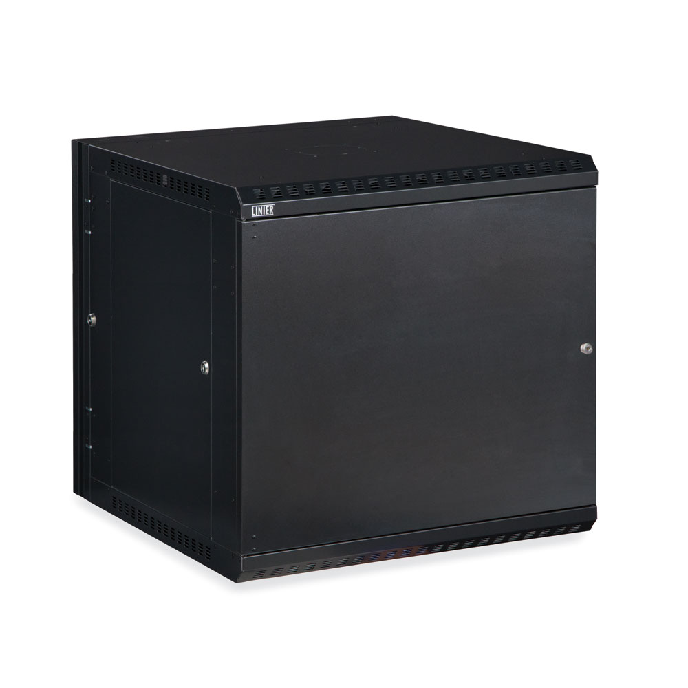 3131-3-001-12  – 12U 22.5″ Usable Depth LINIER® Swing-Out Wall Mount Cabinet- Solid Door Image