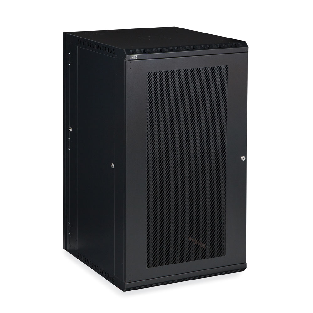 3132-3-001-22  – 22U 22.5″ Usable Depth LINIER® Swing-Out Wall Mount Cabinet – Vented Door Image