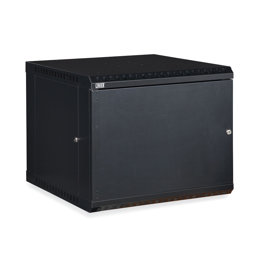 3141-3-001-09  – 9U 22.5″ Usable Depth LINIER® Fixed Wall Mount Cabinet – Solid Door Image