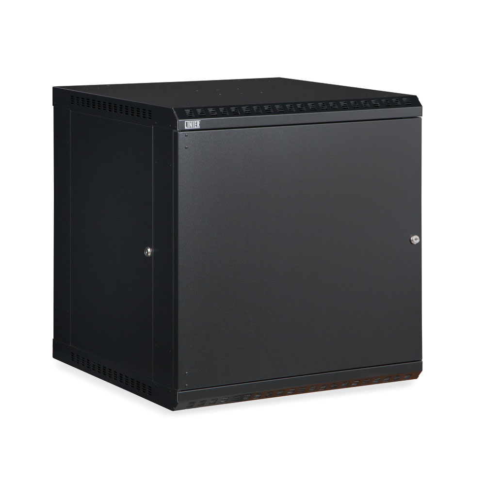 3141-3-001-12  – 12U 22.5″ Usable Depth LINIER® Fixed Wall Mount Cabinet – Solid Door Image