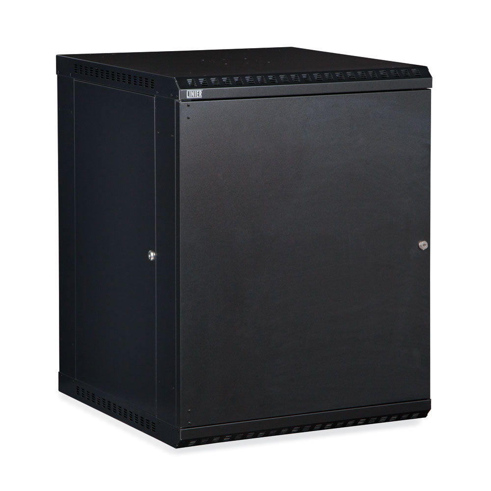 3141-3-001-15  – 15U 22.5″ Usable Depth LINIER® Fixed Wall Mount Cabinet – Solid Door Image