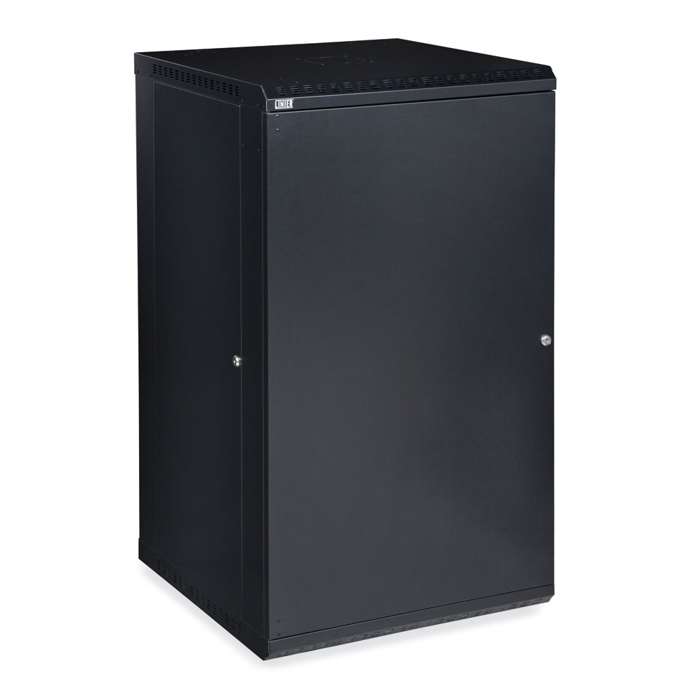 3141-3-001-22  – 22U 22.5″ Usable Depth LINIER® Fixed Wall Mount Cabinet – Solid Door Image