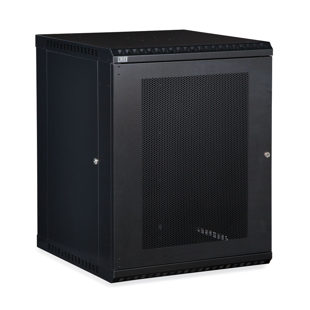 3142-3-001-15  – 15U 22.5″ Usable Depth LINIER® Fixed Wall Mount Cabinet – Vented Door Image