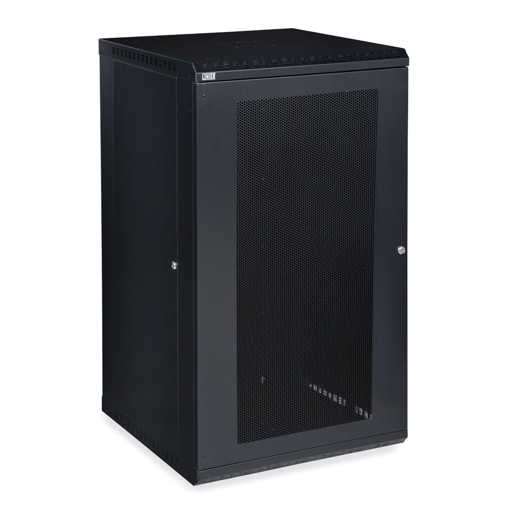 3142-3-001-22  – 22U 22.5″ Usable Depth LINIER® Fixed Wall Mount Cabinet – Vented Door Image
