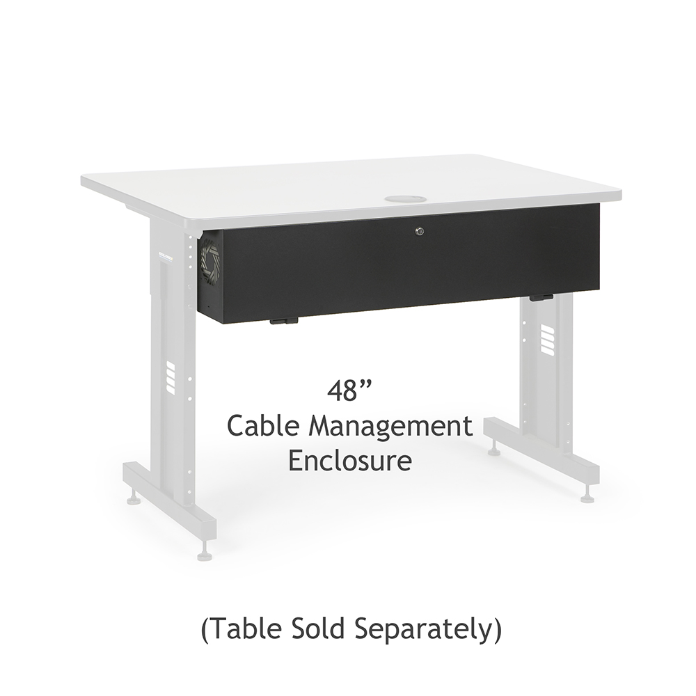 5500-3-100-48  – 48″ Computer Training Table Locking Cable Bay Image
