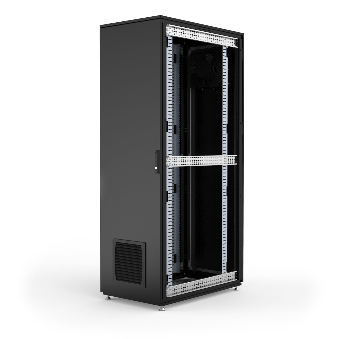 HDME2068BK – 42U 25.12″D Usable Nema 12 Dust-Tight Server Cabinet Image